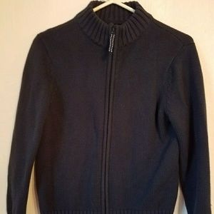 Lands End drifter full zip sweater